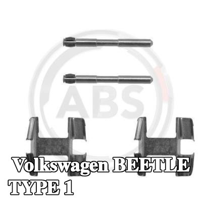 A.B.S. طقم تركيب وسادات الفرامل — Volkswagen Beetle Type 1