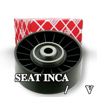 FEBI BILSTEIN بكرة الانحراف/التوجيه, V-ribbed belt Outer Diameter: 65mm — SEAT Inca
