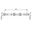 BOSCH Fren hortumu 575mm — Mercedes-Benz R-Class (1)