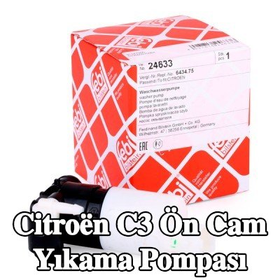FEBI BILSTEIN Ön cam yıkama pompası 12V — 2002 Citroën C3