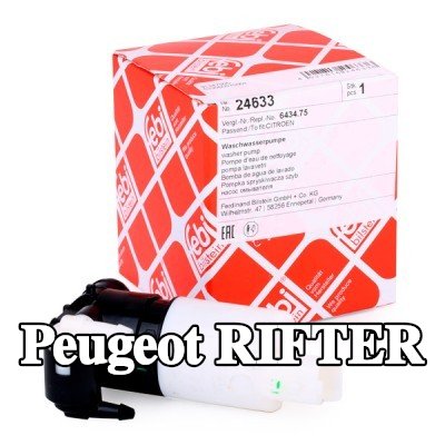 FEBI BILSTEIN مضخة غسيل الزجاج الأمامي 12V — Peugeot Rifter