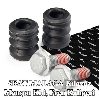 RIDEX Kılavuz manşon kiti, ön aks fren kaliperi, Arka Aks, cıvata olmadan — SEAT Malaga