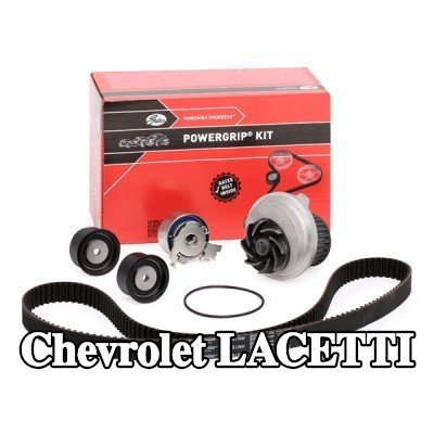 GATES مجموعة مضخة مياه وحزام توقيت PowerGrip, G-Force Redline™, مع مضخة مياه — 2003 Chevrolet Lacetti