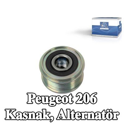 DT Spare Parts Kasnak, alternatör — Peugeot 206