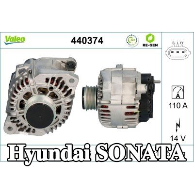 VALEO مولد التيار المتردد 110A — 2005 Hyundai Sonata