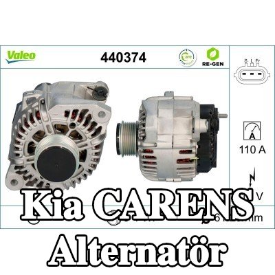 VALEO Alternatör 110A — 2008 Kia Carens