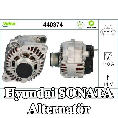 VALEO Alternatör 110A — 2005 Hyundai Sonata