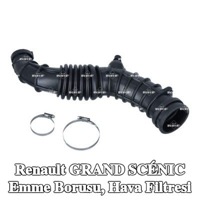 NRF Emme borusu, hava filtresi Egzoz Turboşarjı, Emme, kelepçeli — Renault Grand Scénic