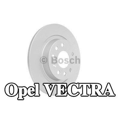 BOSCH القطر الخارجي لقرص المكابح: 278mm, صلب, مطلي, مع مسامير/براغي — Opel Vectra