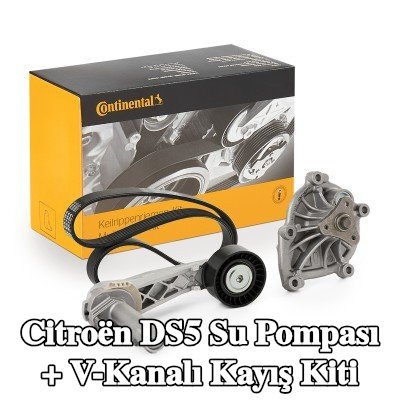 CONTITECH Su Pompası + V-Kanalı Kayış Kiti — Citroën Ds5