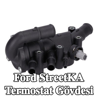 FEBI BILSTEIN Conta/sızdırmazlık elemanı ile termostat muhafazası, Sıcaklık Anahtarı ile, termostatlı — Ford StreetKA