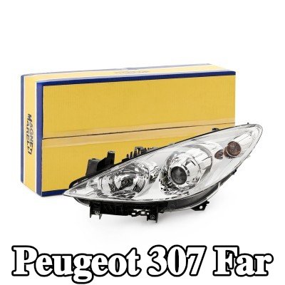 MAGNETI MARELLI Far Sol, H1, H7, far seviyeleme motorlu — Peugeot 307
