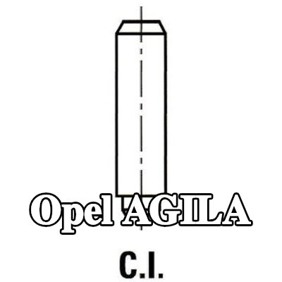 IPSA أدلة الصمامات — Opel Agila