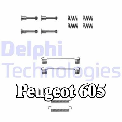 DELPHI طقم تركيب أحذية الفرامل — Peugeot 605