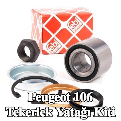 FEBI BILSTEIN Tekerlek yatağı kiti Arka Aks Sol, Arka Aks Sağ, sabitleme/montaj malzemesi ile — Peugeot 106