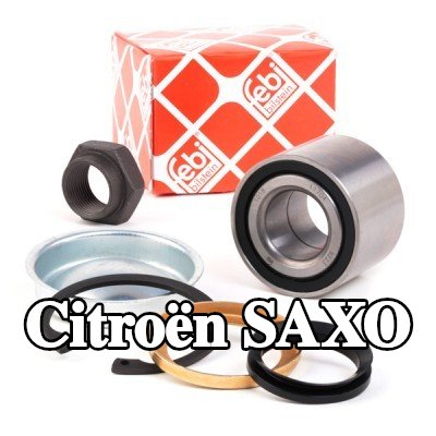 FEBI BILSTEIN طقم محمل العجلة للمحور الخلفي الأيسر, المحور الخلفي الأيمن, مع مواد تثبيت/تركيب — Citroën Saxo