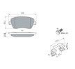 BOSCH Fren balatası seti 17, 3mm, gıcırtı önleyici plaka ile, cıvata/vida ile, montaj kılavuzu ile — 2012 Nissan Note (8)