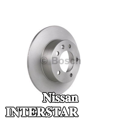 BOSCH القطر الخارجي لقرص المكابح: 305mm, صلب, مشحم — Nissan Interstar