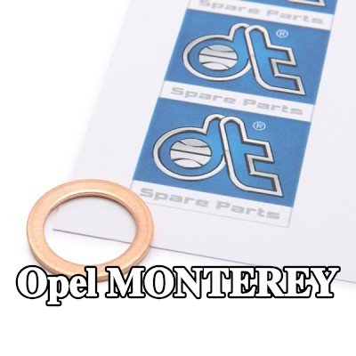 DT Spare Parts حشية سدادة حوض الزيت من النحاس, Inner Diameter: 14mm — Opel Monterey