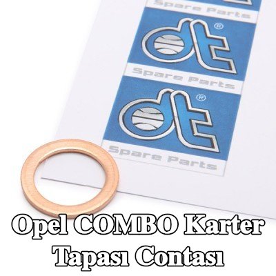 DT Spare Parts Karter tapası rondelası Bakır, Inner Diameter: 14mm — 2000 Opel Combo