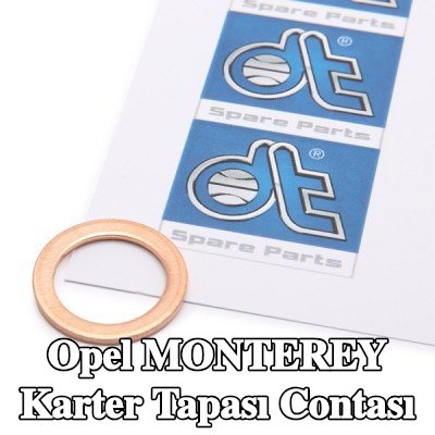 DT Spare Parts Karter tapası rondelası Bakır, Inner Diameter: 14mm — Opel Monterey