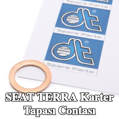 DT Spare Parts Karter tapası rondelası Bakır, Inner Diameter: 14mm — SEAT Terra