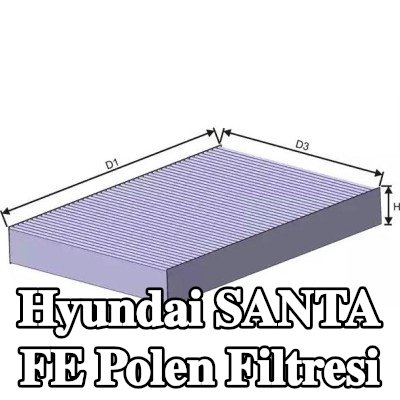 BOSCH Polen filtresi Partikül Filtresi — 2016 Hyundai Santa Fe
