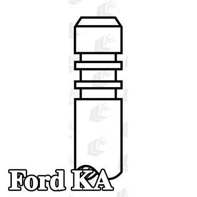 AE صمام السحب ساق الصمام المطلي بالكروم, مقعد الصمام المقوى, طرف ساق الصمام المقوى — Ford Ka