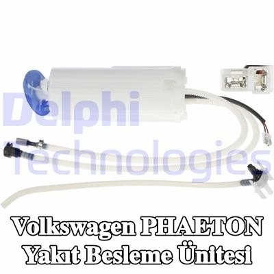 DELPHI Elektrikli yakıt besleme ünitesi, Benzin, contasız/sızdırmazlık elemanı olmadan, basınç sensörü olmadan — Volkswagen Phaeton
