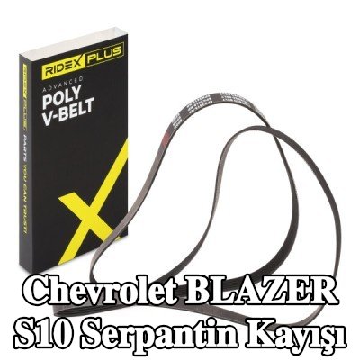 RIDEX PLUS Serpantin kayışı 2415mm, Number of ribs: 6 — Chevrolet Blazer S10