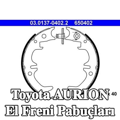 ATE El freni pabuçları — Toyota Aurion
