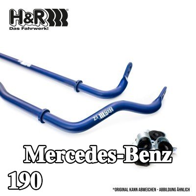 H&R مجموعة قضبان منع الانقلاب — Mercedes-Benz 190