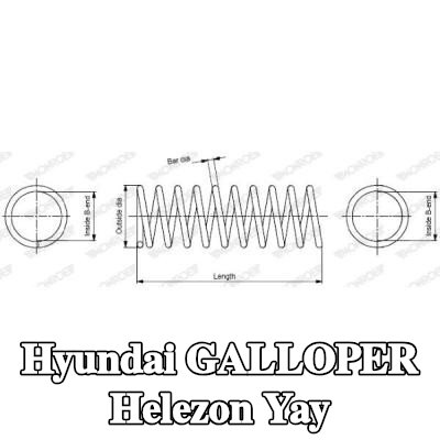 MONROE Helezon yay — 1997 Hyundai Galloper