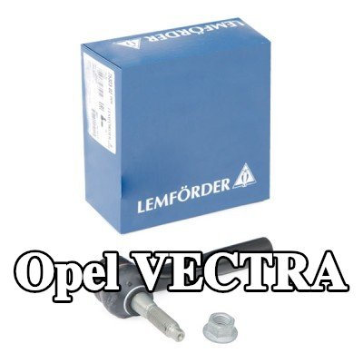 LEMFÖRDER طرف قضيب التوجيه للمحور الأمامي الأيسر, خارجي, مع مواد تثبيت — Opel Vectra