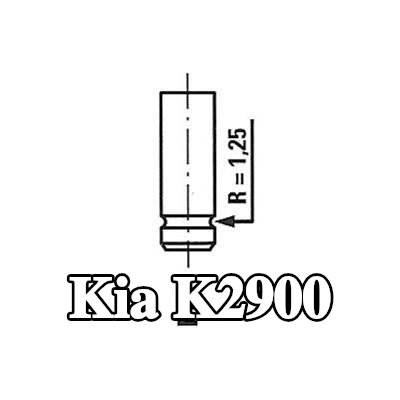 FRECCIA صمام السحب ساق الصمام المطلي بالنيتريد — Kia K2900