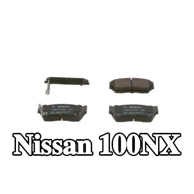 BOSCH مجموعة وسادات الفرامل 16, 5mm, مع لوحة مانعة للصرير — 1990 Nissan 100nx