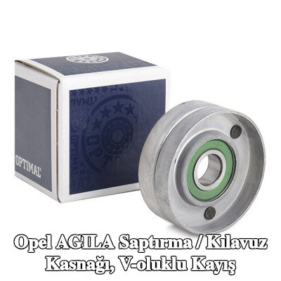 OPTIMAL Saptırma / kılavuz kasnağı, V-ribbed belt Outer Diameter: 70mm, tutucu olmadan — 2000 Opel Agila