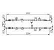 BOSCH El freni kablosu 2323mm, 2284mm — Ford Transit Connect (5)