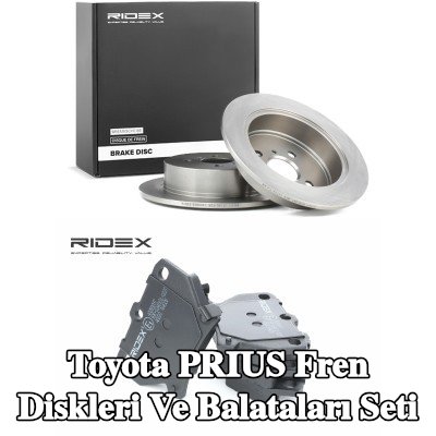 RIDEX Fren diskleri ve balataları seti Arka Aks, düz — 2000 Toyota Prius