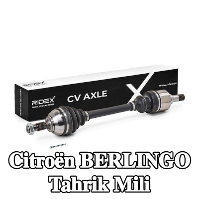 RIDEX Tahrik mili Ön Aks Sol, 629mm — Citroën Berlingo