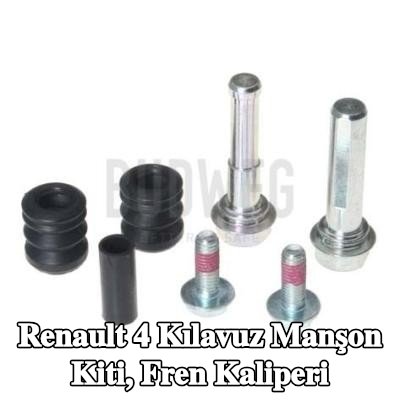 BUDWEG CALIPER Kılavuz manşon kiti, fren kaliperi — Renault 4