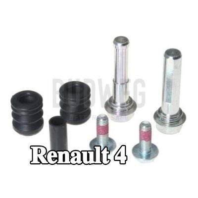 BUDWEG CALIPER مجموعة الأكمام التوجيهية، مكبس الفرامل — Renault 4