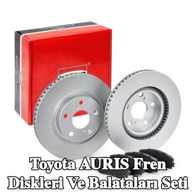 MAPCO Fren diskleri ve balataları seti Ön Aks, Havalandırmalı, gıcırtı önleyici plaka ile — Toyota Auris