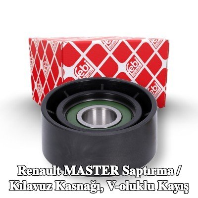 FEBI BILSTEIN Saptırma / kılavuz kasnağı, V-ribbed belt Outer Diameter: 60mm — 2000 Renault Master