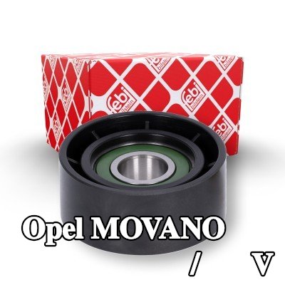 FEBI BILSTEIN بكرة الانحراف/التوجيه, V-ribbed belt Outer Diameter: 60mm — 2012 Opel Movano
