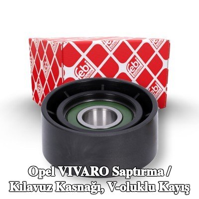 FEBI BILSTEIN Saptırma / kılavuz kasnağı, V-ribbed belt Outer Diameter: 60mm — 2012 Opel Vivaro