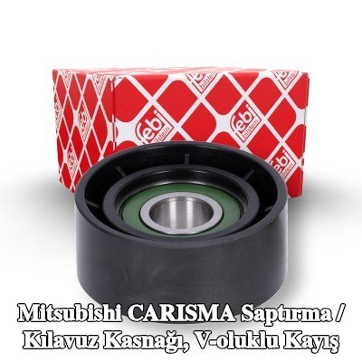 FEBI BILSTEIN Saptırma / kılavuz kasnağı, V-ribbed belt Outer Diameter: 60mm — Mitsubishi Carisma