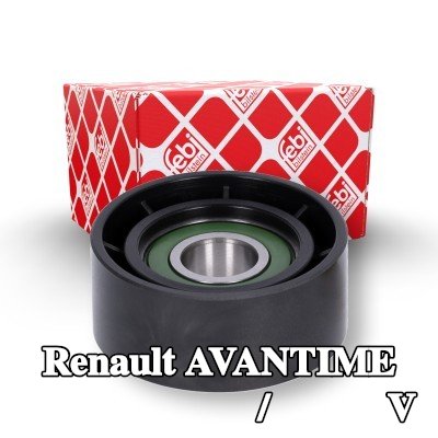 FEBI BILSTEIN بكرة الانحراف/التوجيه, V-ribbed belt Outer Diameter: 60mm — Renault Avantime