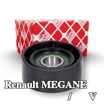 FEBI BILSTEIN بكرة الانحراف/التوجيه, V-ribbed belt Outer Diameter: 60mm — 2000 Renault Megane