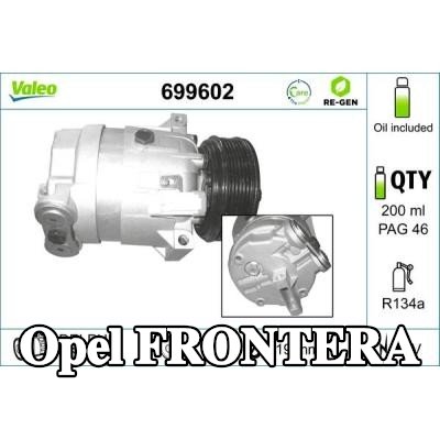 VALEO ضاغط تكييف هواء معاد تصنيعه, مع زيت ضاغط PAG — Opel Frontera